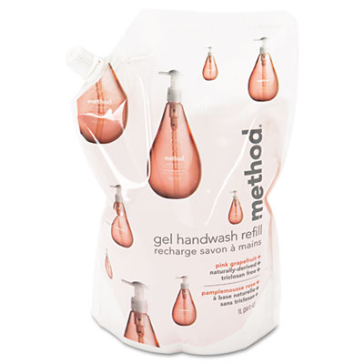 00655 Gel Hand Wash Refill- 34 Oz.- Pink Grapefruit Scent- Plastic Pouch