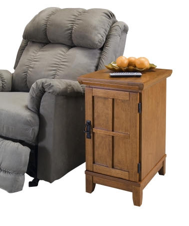 Home Styles 518025 Arts and Crafts Chair Side Table Cottage Oak