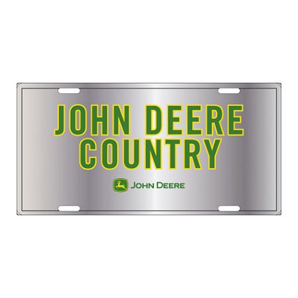 John Deere 99173 Country Metal License Plate