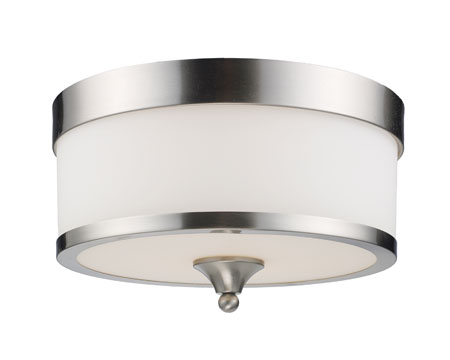 Z Lite 308f-bn Cosmopolitan 3-lights Ceiling In Brushed Nickel