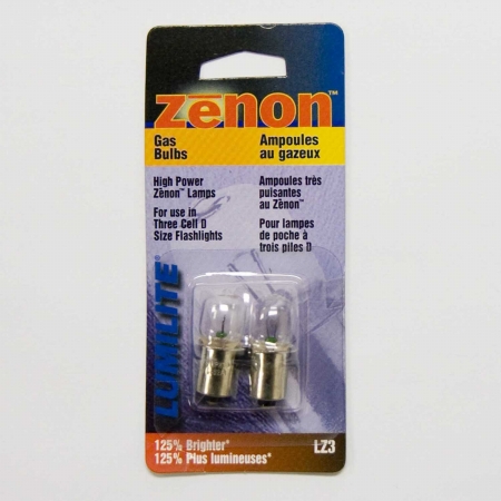 Lumilite LZ3 Xenon Gas Flange Base Bulb 3.6V 0.82A For 3D Flashlight Pack of 6