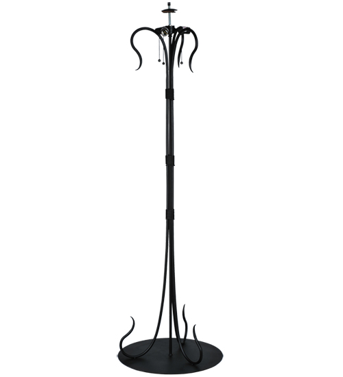 115470 Wrought Iron Serpnentine Floor Lamp