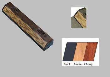 All Glass Aquarium AAG26224 24 in. Flourescent Strip Light  Oak