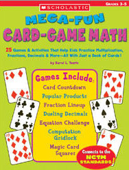 Scholastic 978-0-439-44855-0 Mega-fun Card-game Math