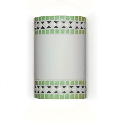 M20301-mi Borders Wall Sconce Mint Green - Mint - Mosaic Collection
