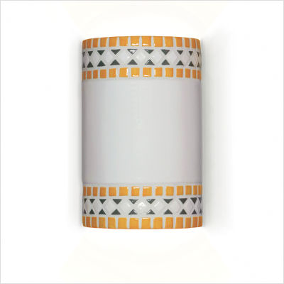 M20301-sy Borders Wall Sconce Sunflower Yellow - Sunflower Yellow - Mosaic Collection