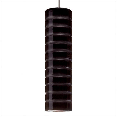 Lvmp03-bg Strata Mini Pendant Black Gloss - Black Gloss - Studio Collection