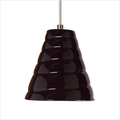 Lvmp12-bg Vortex Mini Pendant Black Gloss - Black Gloss - Studio Collection