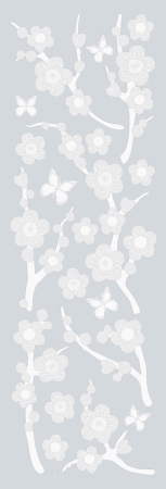 99764 Blossom - Peel & Stick Etched Glass