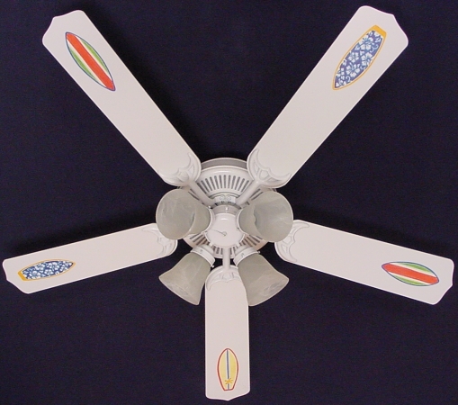Ceiling Fan Designers 52FANKIDSSSB Surfboards Ceiling Fan 52 in.