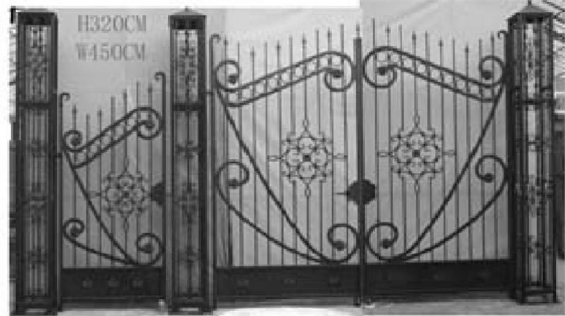 Ing604 Iron Gate With Side Gate Iron