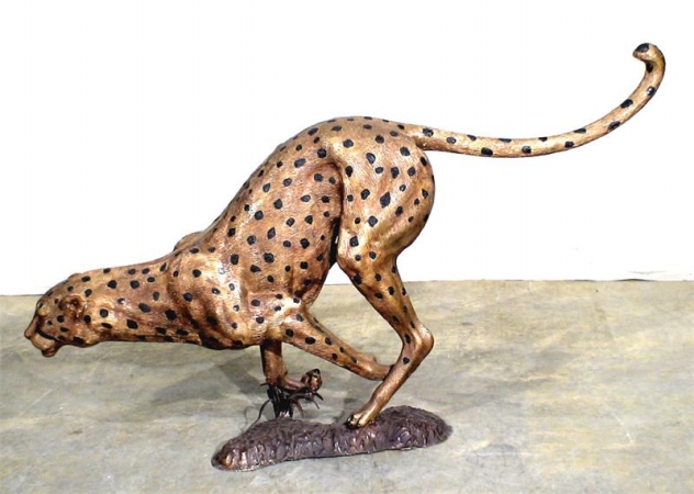 Running Cheetah Bronze
