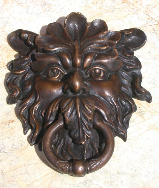 Zeus Door Knocker Bronze