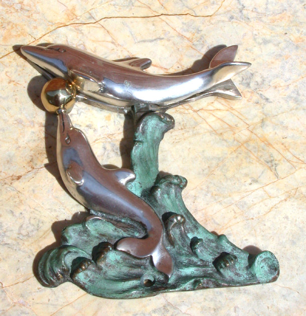 Dolphin Door Knocker Bronze