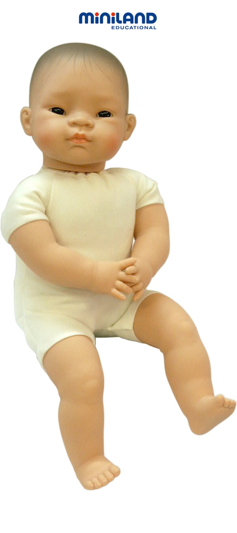 Miniland Educational 31065 Soft Body Asian Baby Doll (40cm- 15 6/8&apos;&apos;)polybag