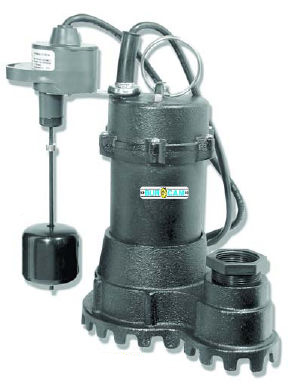 Bur-Cam Pumps 300618 Cast Iron Sump Pump .33 HP Tether Switch