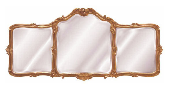 Hickory Manor House 8265v Gl Avignon Mantel Mirror - Gold Leaf