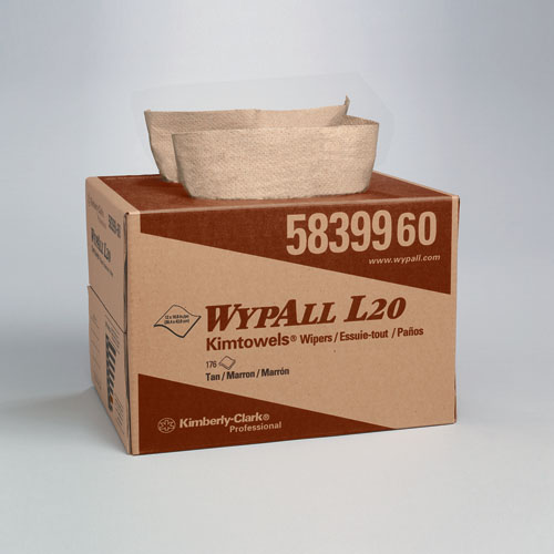 Kimberly-Clark KCC 58399 Wypall L20 Wpr 12.5X16.8 Mlti-P Tan 1/176 Kimberly-Clark KCC 58399 Wypall L20 Wpr 12.5X16.8 Mlti-P Tan 1/176