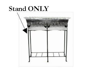 Achla FB12 Terrace Plant Stand Potting Bench Black Powdercoat