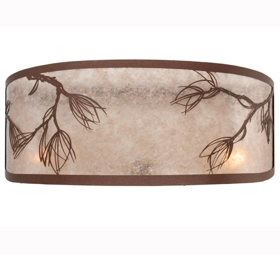 113166 Lone Pine Replacement Shade - Cafe Noir-rust / Silver Mica