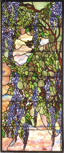 Meyda Tiffany 72152 Tiffany Wisteria and Snowball Window