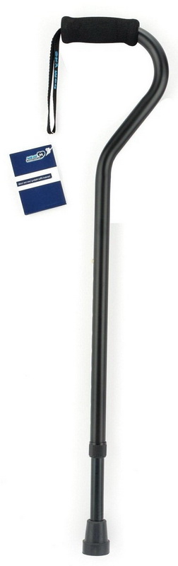 Sm-060001b Standard Offset Walking Cane- Black