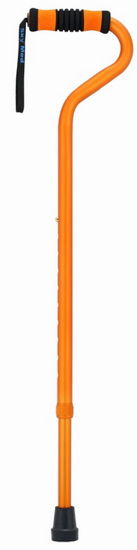 Sm-060001o Standard Offset Walking Cane- Orange