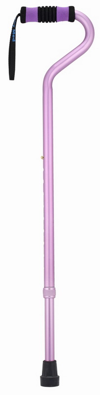 Sm-060001pp Standard Offset Walking Cane- Purple