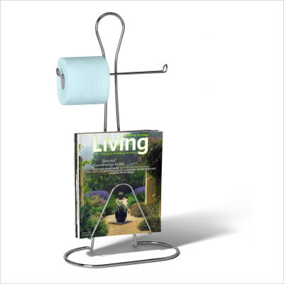 Spectrum 65770CAT Bathman Toilet Paper Holder in Chrome with Magazine Rack