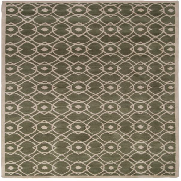 Surya G5028811 Goa Rug 100 Pct New Zealand Wool Hand Tufted Sage/Beige 8X11