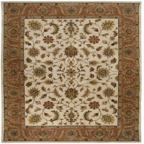 CRN6004-1215 Crowne Rug- 100% Wool- Hand Tufted- Golden Beige/Rust/Gold/Fern/Burgundy/Tan- 12'X15'