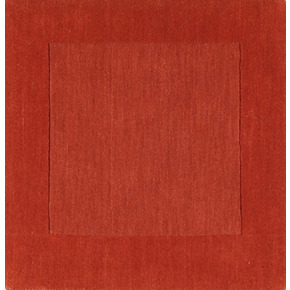 M300-99SQ Mystique Rug- 100% Wool- Hand Crafted- Red Orange- 9apos9aposapos SQUARE