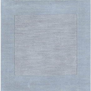 M305-8SQ Mystique Rug- 100% Wool- Hand Crafted- Light Blue- 8' SQUARE