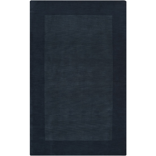 M309-23 Mystique Rug- 100 Pct Wool- Hand Crafted- Navy- 2X3