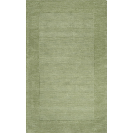 M310-23 Mystique Rug- 100% Wool- Hand Crafted- Green- 2'X3'