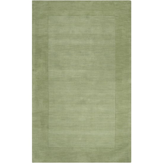 M310-69 Mystique Rug- 100 Pct Wool- Hand Crafted- Green- 6X9