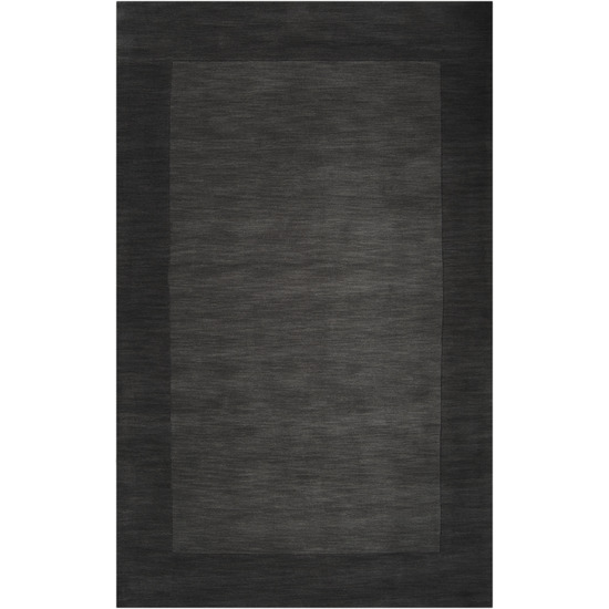M347-3353 Mystique Rug- 100% Wool- Hand Crafted- Charcoal- 3'3''X5'3''