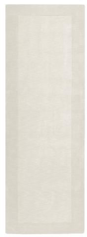 M348-268 Mystique Rug- 100 Pct Wool- Hand Crafted- White- 26X8