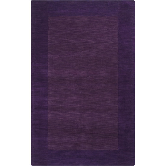 M349-1616 Mystique Rug- 100% Wool- Hand Crafted- Plum- 1'6''X1'6''