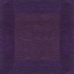 M349-8SQ Mystique Rug- 100% Wool- Hand Crafted- Plum- 8' SQUARE