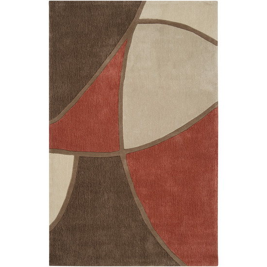Surya COS8887811 Cosmopolitan Rug 100 Pct PolyAcrylic Hand Tufted Brown/Light Br