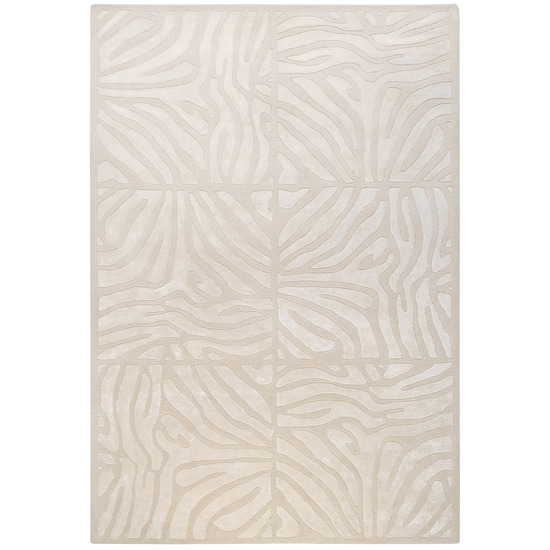 CAN1933-1616 Modern Classics Rug- 100% New Zealand Wool- Hand Tufted- Ivory/White- 1'6''X1'6''