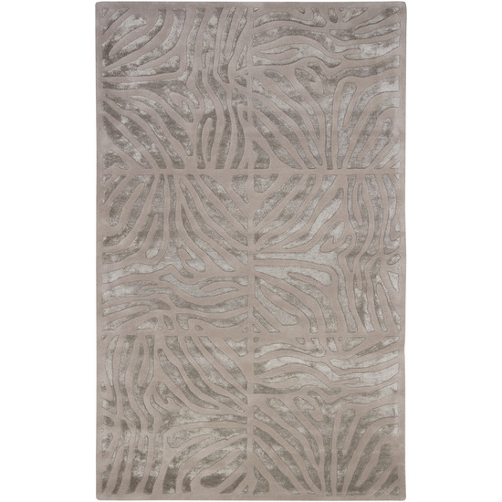 Surya CAN1934811 Modern Classics Rug 100 Pct New Zealand Wool Hand Tufted Taupe/