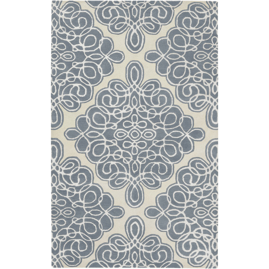 CAN1957-1616 Modern Classics Rug- 100% New Zealand Wool- Hand Tufted- Cream/Tan/Ivory- 1'6''X1'6''