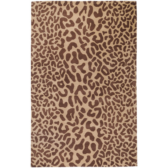 Surya ATH5000811 Athena Rug 100 Pct Wool Hand Tufted Tan/Brown 8X11