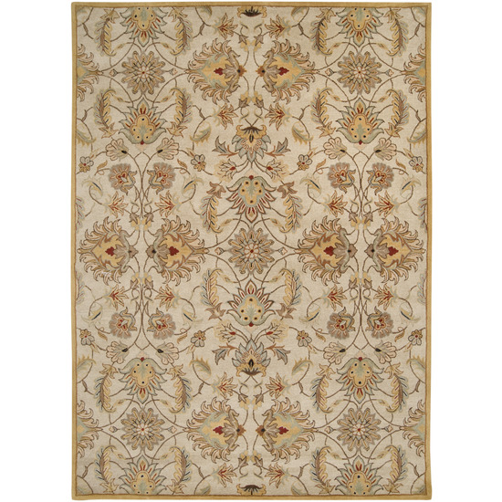 CAE1029-811 Caesar Rug- 100% Wool- Hand Tufted- Gold/Beige/Taupe/Rust/Olive/Sage- 8'X11'