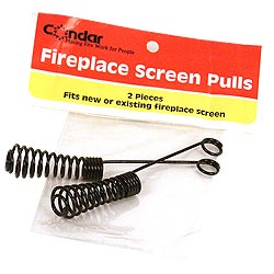 Woodeze 5CN966 Black Fireplace Screen Pulls