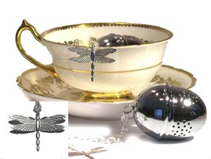 Mum s Creations TB1 Tea Ball with Dragonfly Charm
