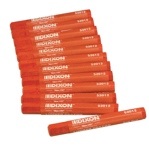 UPC 072067520128 product image for Dixon Ticonderoga 464-52012 5201-2Soft Red Lumber Crayon | upcitemdb.com