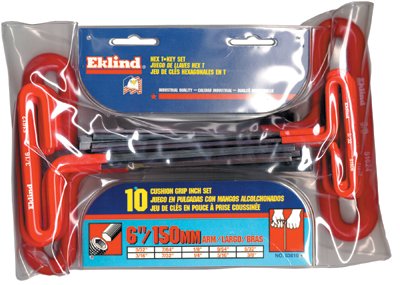 269-53610 3-32 Inch - 3-8 Inch T-handle Hex Kit W-pouch 10